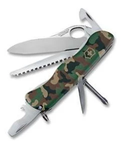 Victorinox Camo One-Hand Trekker Swiss Army Knife (Serrated)