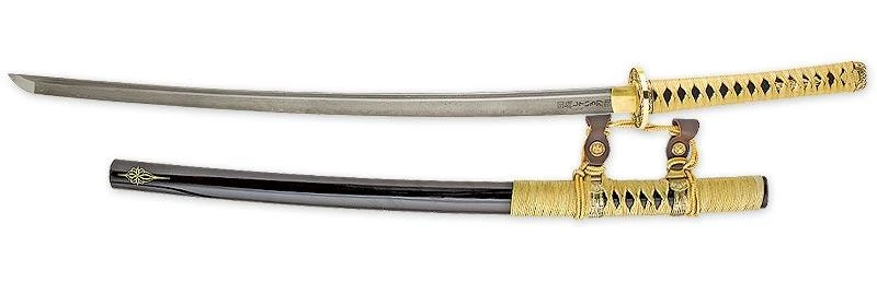 United Cutlery Kogane Dynasty Forged Tachi Damascus, Ray Skin & Leather 1 United Cutlery Kogane Dynasty Forged Tachi Damascus, Ray Skin & Leather