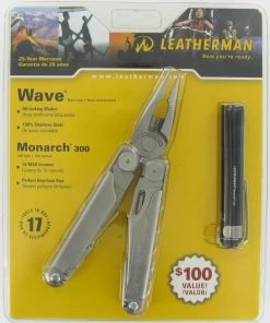Leatherman Wave W/Nylon Sheath And Monarch Flashlight Combo