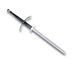 Cold Steel Knives Two Handed Great Sword With Leather Wrapped Handle And Le