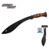 Condor Tool And Knife Kukri Machete, Walnut Handle, Black Blade