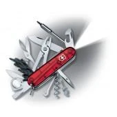 Victorinox Swiss Army Cyber Tool Multi-Tool, 3-1/2" Ruby Translucent Handle