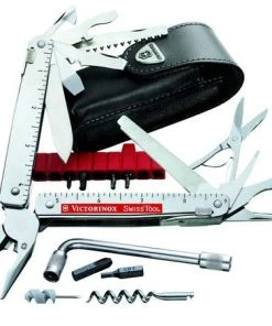 Victorinox SwissTool CS Plus Multi-Tool With Leather Pouch