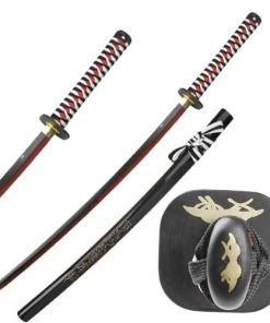Knife Depot 2 Tone Red Black Blade Katana