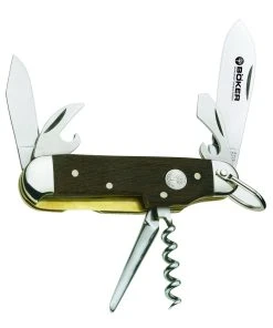 Boker Camp Knife Smoked Oak