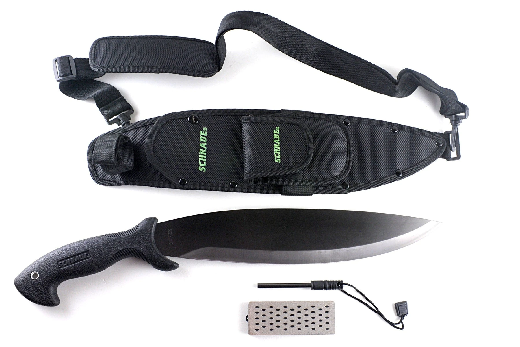 Schrade SCHBOLO Bolo Machete W/Sheath, Fire Starter, & Sharpening Stone - Image 9