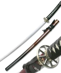 Knife Depot 41.8" Traditional 2 Tone Samurai Sword, Burgundy & Brown