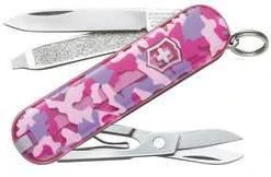 Victorinox Classic SD Swiss Army Knife, Pink Camo