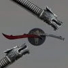 Knife Depot Red Dragon Blade Open Mouth Sword