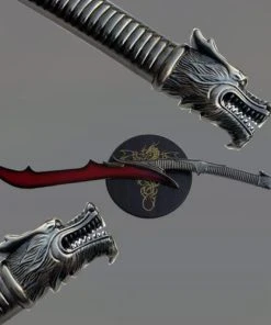 Knife Depot Red Dragon Blade Open Mouth Sword