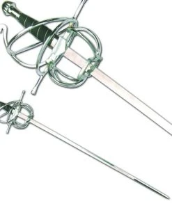 Knife Depot Renaissance Rapier Fencing Sword W/ Wire Wrapped Swept