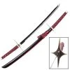 Knife Depot Red & Black Anime Samurai Replica W/ Custom Guard
