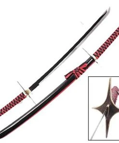 Knife Depot Red & Black Anime Samurai Replica W/ Custom Guard