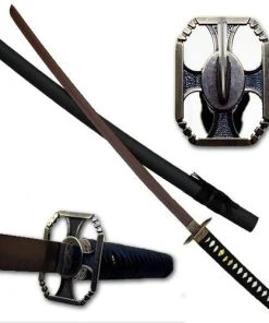 Knife Depot Red Blade Warrior Katana Sword W/ Black Scabbard