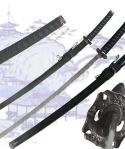 Knife Depot 37" Samurai Warrior Katana Sword W/ Black Scabbard