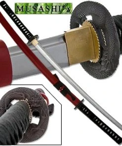 Knife Depot Bushido Musashi - Dragon Fury Battle Ready Katana - Red Saya