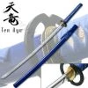 Knife Depot Hand Forged Carbon Steel Katana With Real Ray Skin - Blue