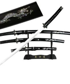 Knife Depot Japanese Samurai Practical Sword Set Black