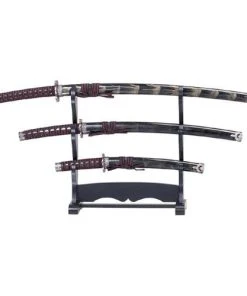 Knife Depot 3 Pcs Samurai Sword W/stand