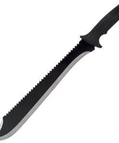 Schrade Decimate Sawback Machete, 22" Overall Length, Sheath