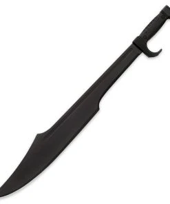 United Cutlery Combat Commander Spartan Sword,Black Handle & Blade W/Sheath
