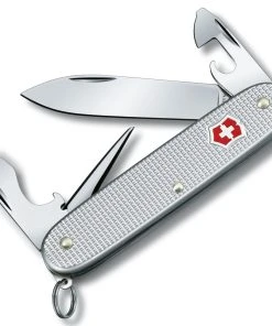 Victorinox Swiss Army Pioneer, 3.7" Closed, Silver Alox Aluminum Handle
