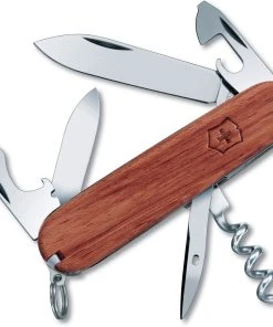 Victorinox Spartan Swiss Army Knife Multitool, Hardwood, 12 Tools - 53603