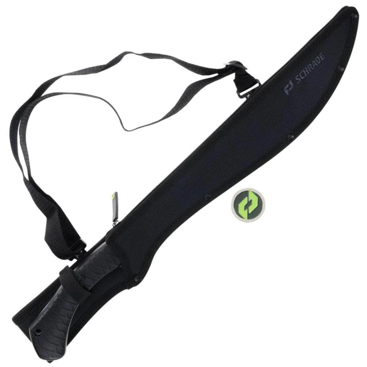 Schrade Decimate Brush Sword, 16.25" Blade, Overmold Handle, Sheath - 1182525 - Image 2