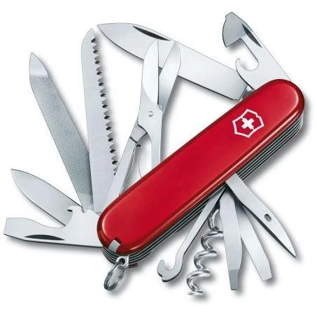 Victorinox Ranger Swiss Army Knife, 3.5" Red Handles, 21 Functions - 1.3763-X3