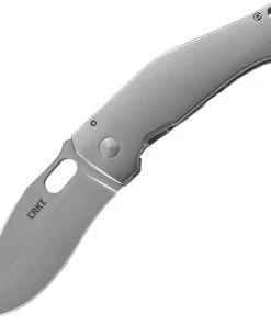 Columbia River (CRKT) CRKT Buku, 3.75" Plain Satin Blade, Stainless Steel Handle - 2460