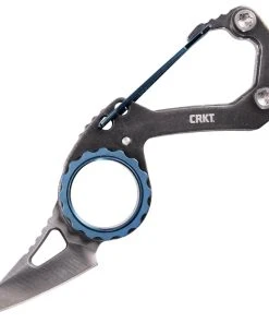 Columbia River (CRKT) CRKT Compano, 1.42" Sheepsfoot Blade, Steel Carabiner Handle - 9083