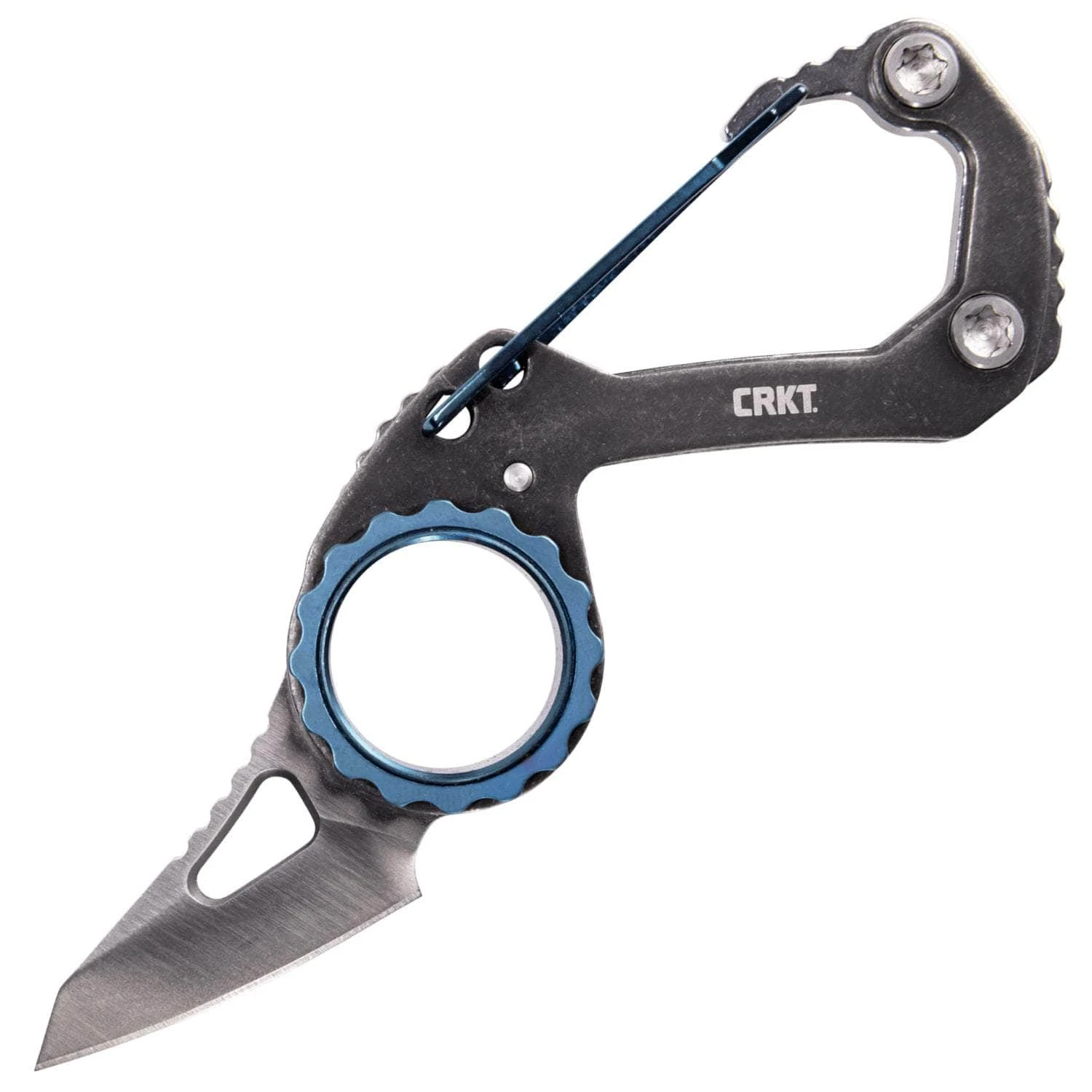 Columbia River (CRKT) CRKT Compano, 1.42" Sheepsfoot Blade, Steel Carabiner Handle - 9083