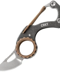 Columbia River (CRKT) CRKT Compano, 1.42" Blade, Carabiner Handle With Bronze Accents - 9082