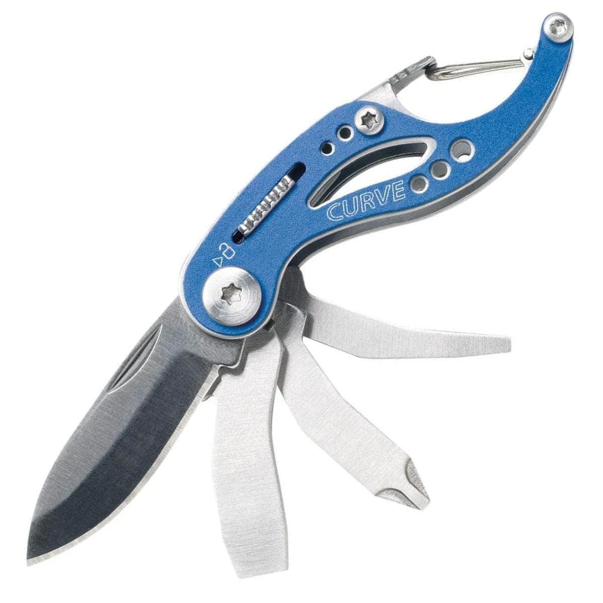 Gerber Curve Keychain Multi-Tool, Blue - 31-000116 1 Gerber Curve Keychain Multi-Tool, Blue - 31-000116