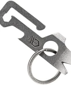 Gerber Mullet Keychain Tool, Silver Stonewash Finish, 11 Functions - 30-001646