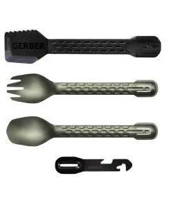 Gerber ComplEAT Camp Cooking Tool Set, Flat Sage Green - 31-003467